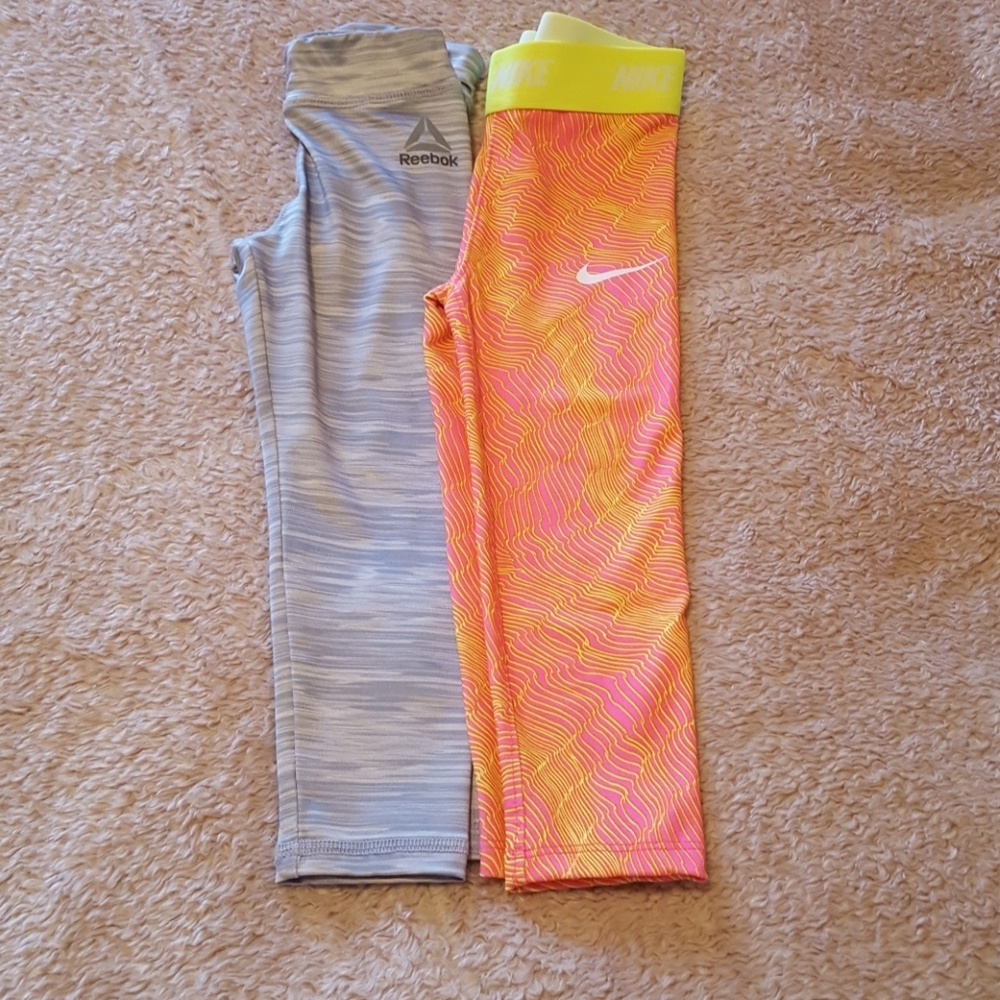 3t girls NIKE & REEBOK leggings
